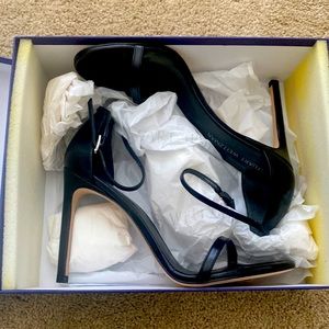 Leather open toe pump. Stuart Weitzman. New unused.